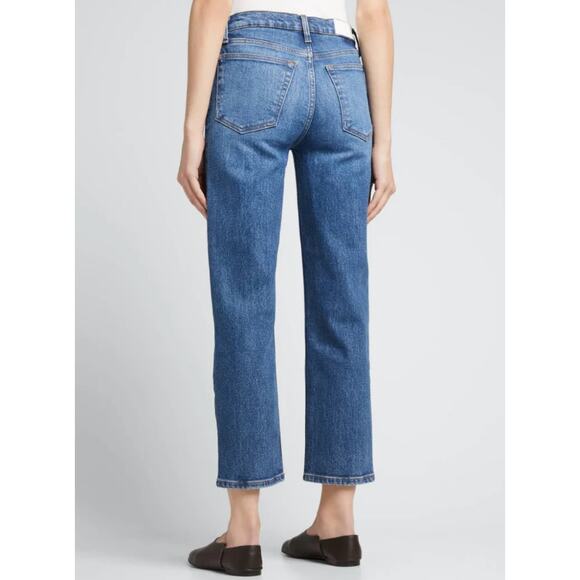 RE/DONE 70's Mid Rise Stove Pipe Straight Leg Jeans in Royal Fade, Size 28 - Picture 2 of 8